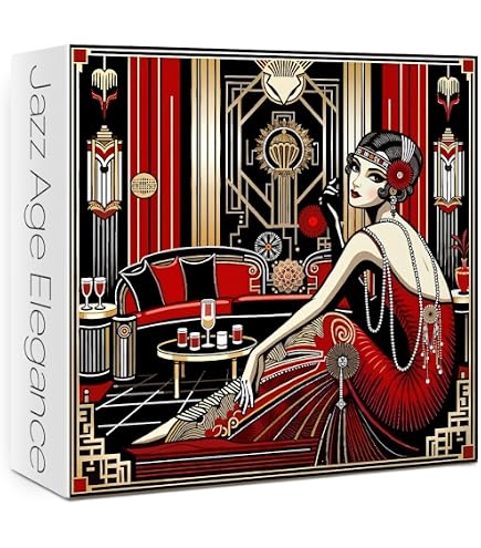 Amazon.com: TGSC | Art Deco - The Arrival 1000 Piece Jigsaw